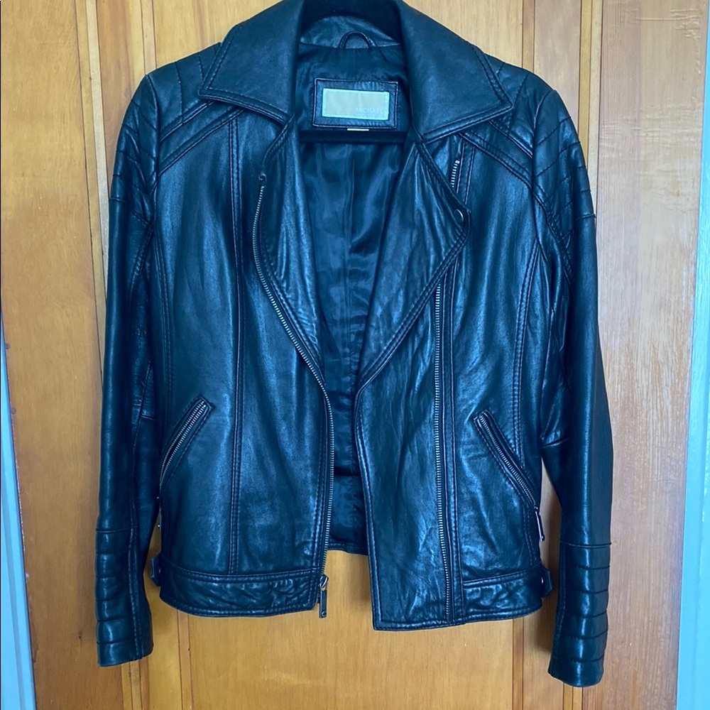 Michael Kors Black Leather Jacket